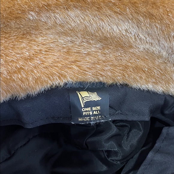 Vtg FAUX FUR Bucket Hat One Size Fits All Med Brown Made USA Y2K - Picture 5 of 9